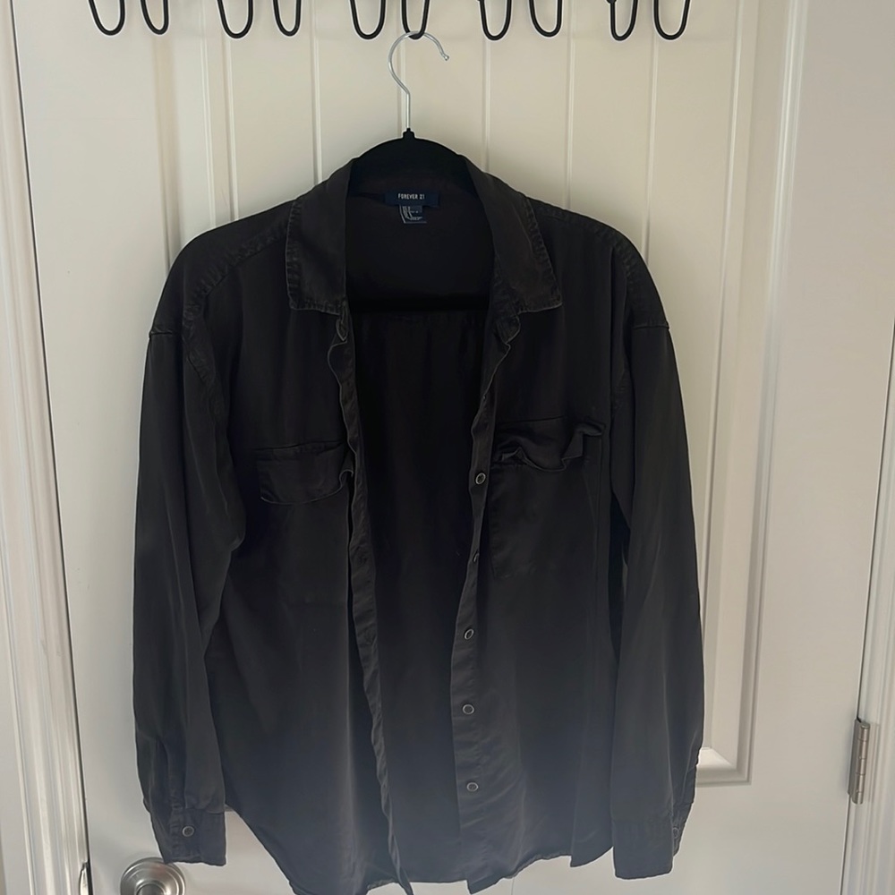 Black button up